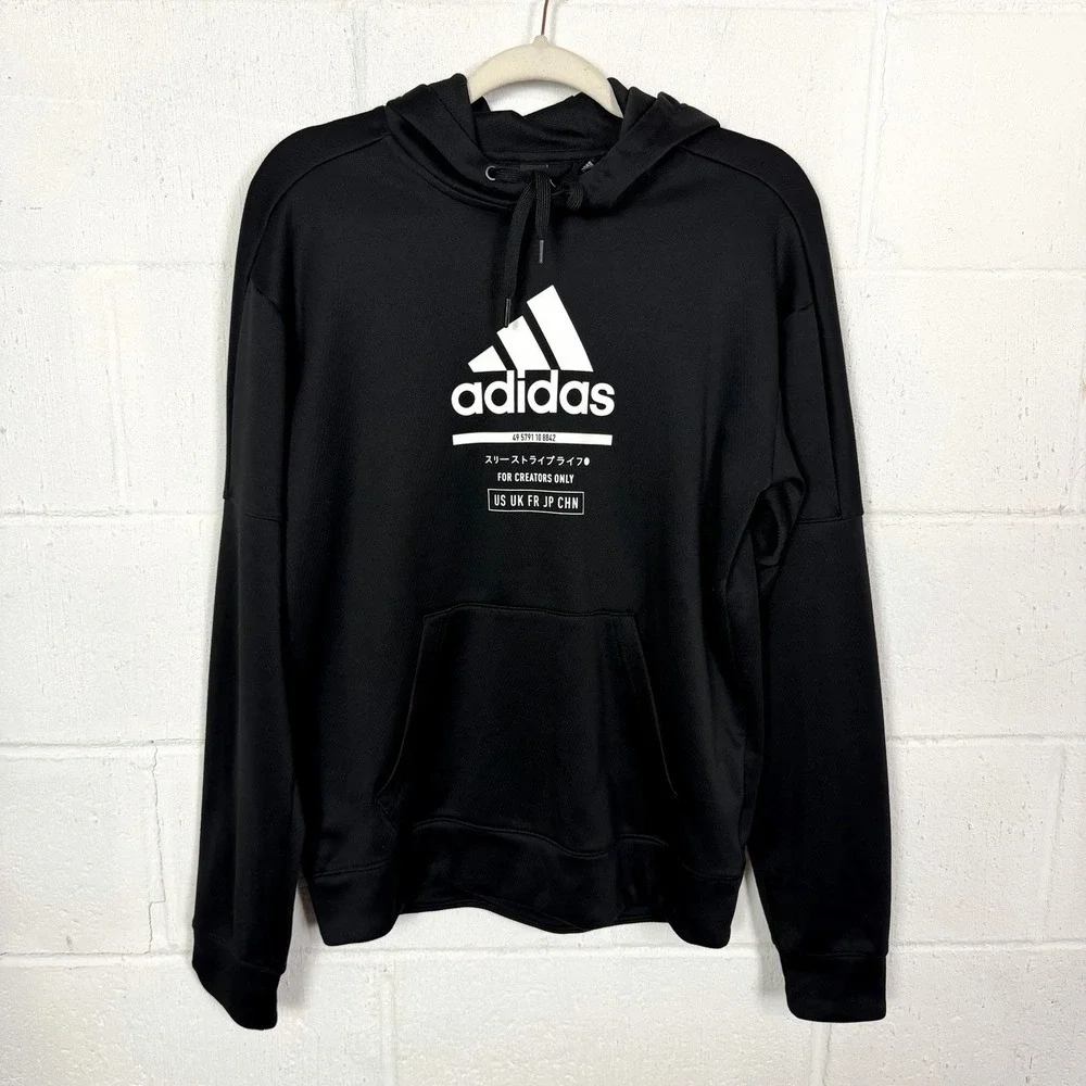 Adidas Men's FOR CREATORS‎ ONLY Climawarm Pullover Hoodie SZ S Black Performance